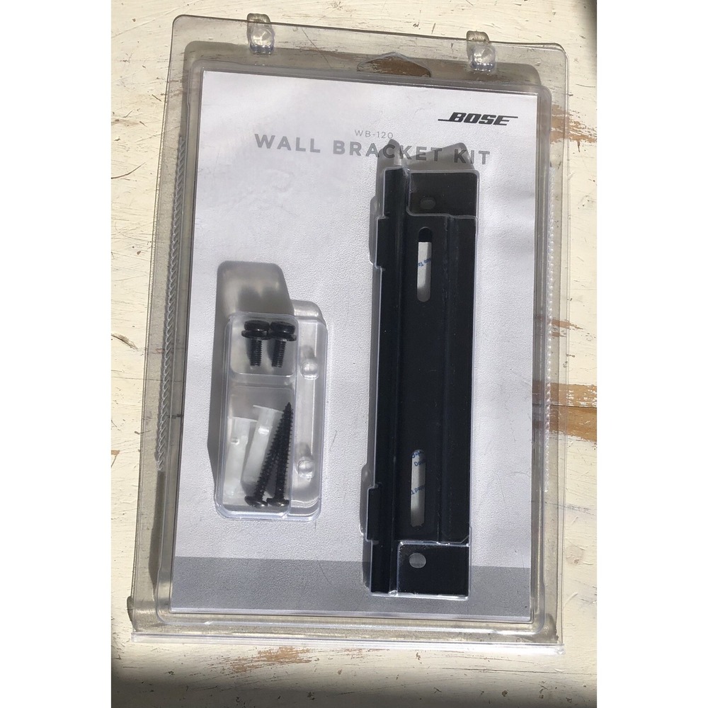 Bose WB-120 Wall Mount Bracket Kit - Black New in Packaging Sealed